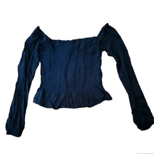 Hollister Peasant Crop Top